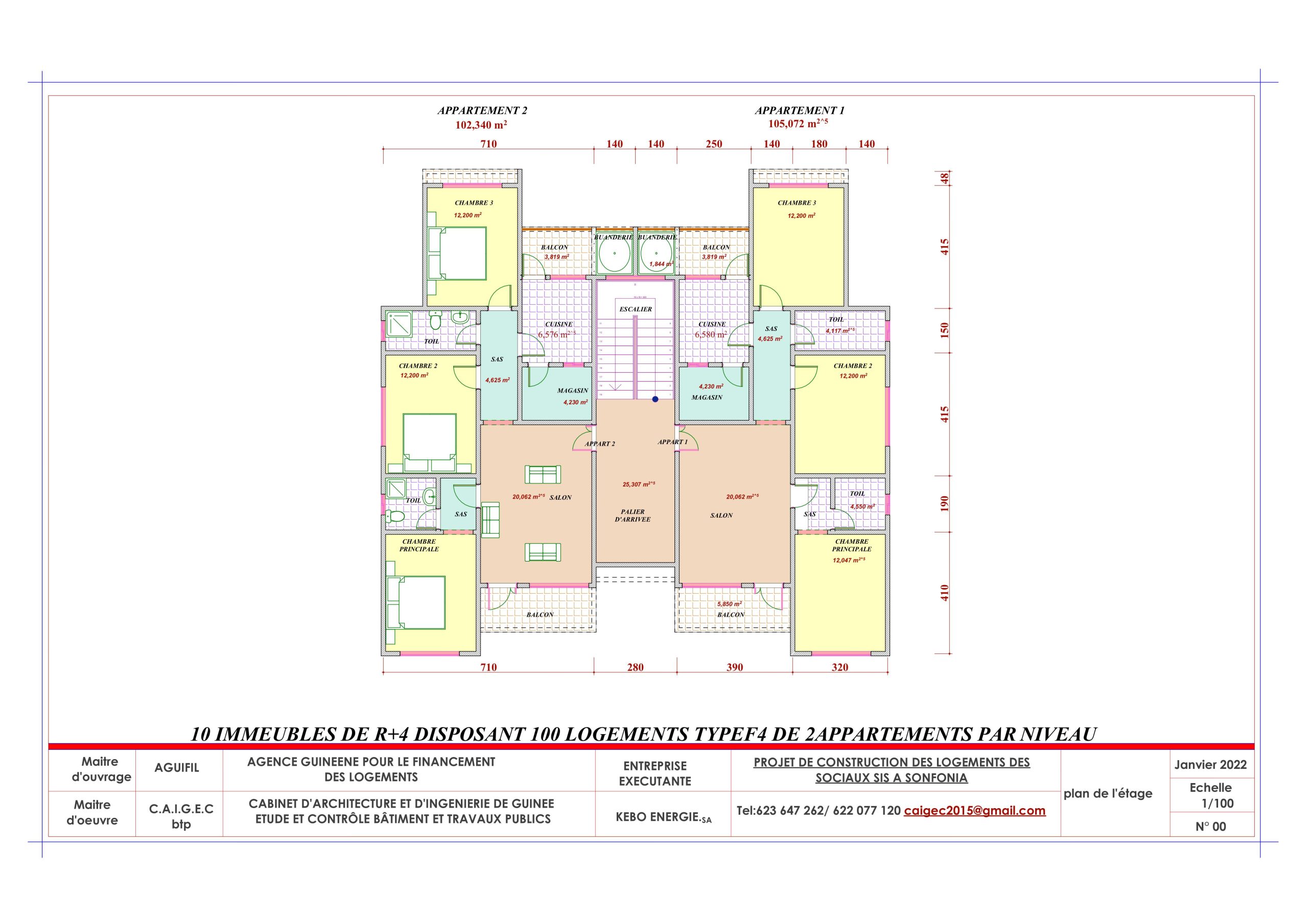 Plan  Appartement F4