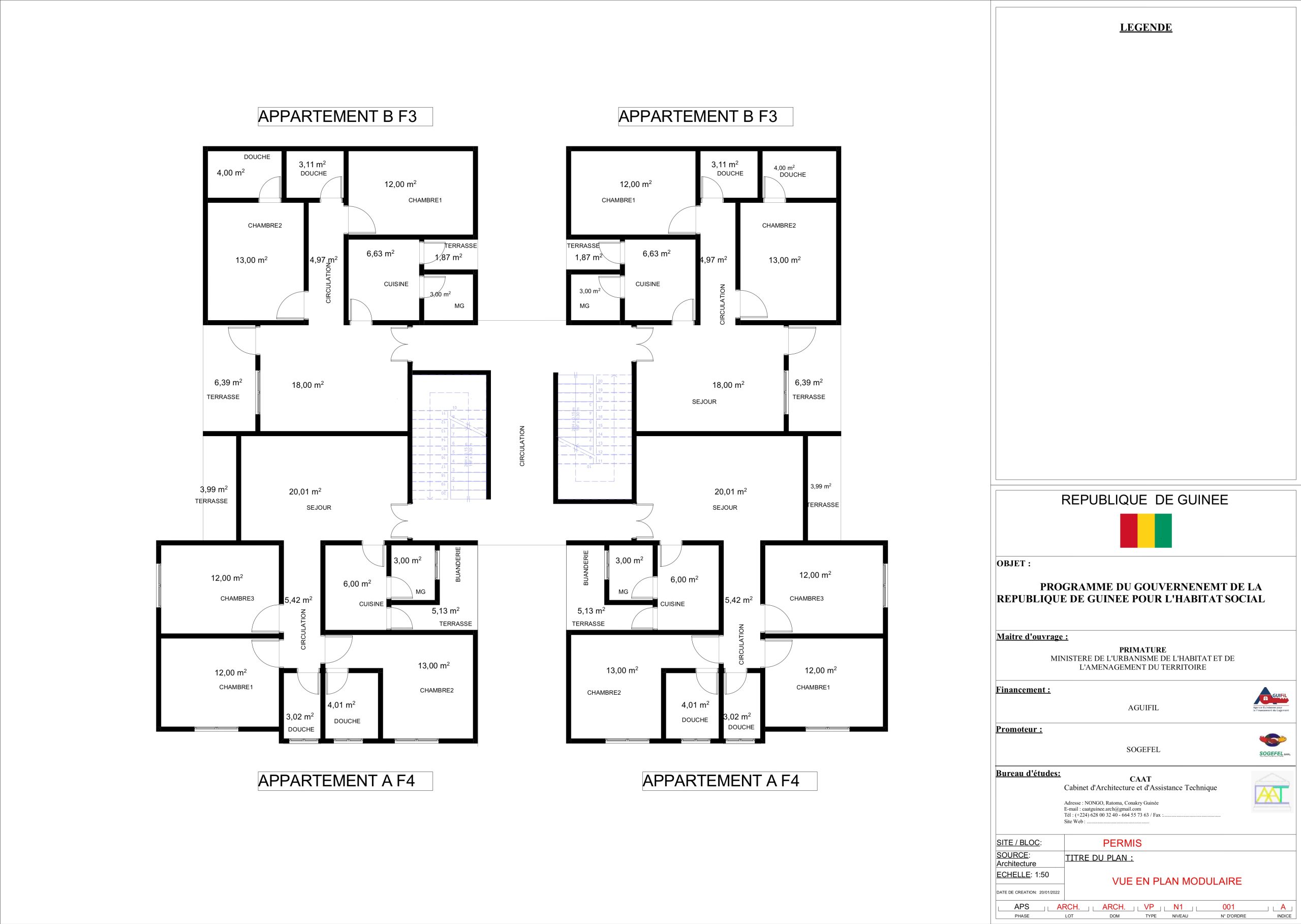Plan  Appartement F3